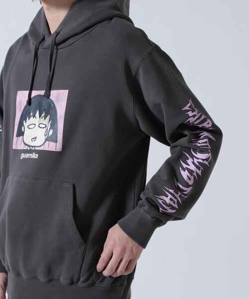 ROYAL FLASH（ロイヤルフラッシュ）の「【guernika×ちびまる子ちゃん】Drooping Maruko Vintage style Hoodie（パーカー・メンズ・ブラック系その他・L/2XL/XL）」の9枚目の写真