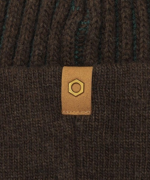 Timberland（ティンバーランド）の「Timberland [TOKYO DESIGN COLLECTIVE] Jacquard Pattern Knit Cap（ティンバーランド [トウキョウ デザイン コレクティブ] ジャカード パターン ニット キャップ）（ニットキャップ/ビーニー・メンズ・ブラウン系・ONE SIZE）」の6枚目の写真