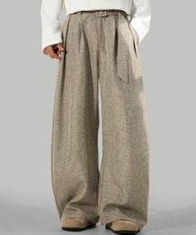 TOBEE（トゥビー）の「【TOBEE】タック バレルワイドスラックスパンツ　2タイプ（レギュラー / 裏起毛）（スラックス）」