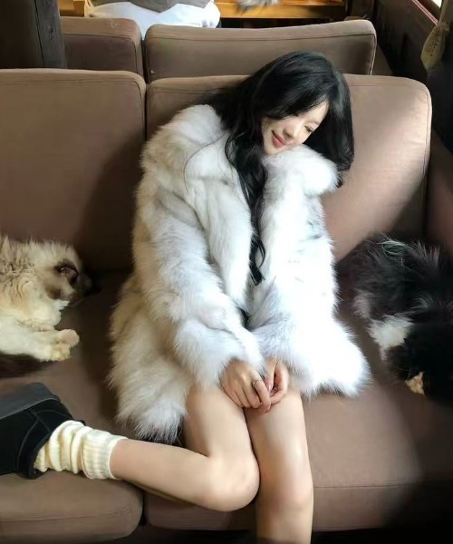 セール】グラデーションウサギファーコート（その他アウター）｜Lis