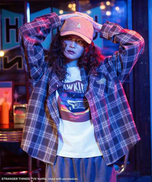 Green　Parks（グリーンパークス）の「■STRANGER THINGS×MINNETONKA コーデュロイキャップ（キャップ・レディース・ベージュ/チャコールグレー・FREE）」の12枚目の写真