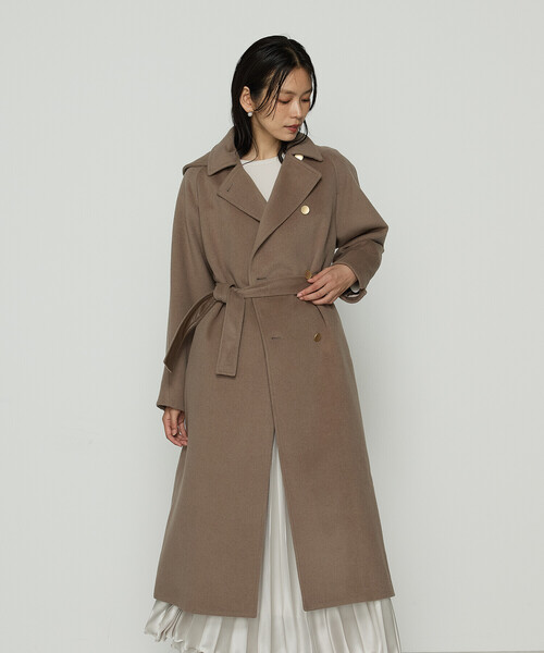 K.T KIYOKO TAKASE（キヨコタカセ）の「アンゴラウール ロングトレンチ