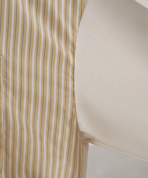 COLLAGE GALLARDAGALANTE（コラージュガリャルダガランテ）の「ポンチドッキングシャツ（シャツ/ブラウス・レディース・ピンク/イエロー/サックスブルー・FREE）」の14枚目の写真