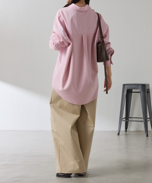 COLLAGE GALLARDAGALANTE（コラージュガリャルダガランテ）の「ポンチドッキングシャツ（シャツ/ブラウス・レディース・ピンク/イエロー/サックスブルー・FREE）」の9枚目の写真