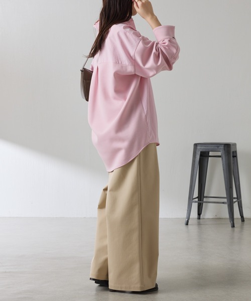 COLLAGE GALLARDAGALANTE（コラージュガリャルダガランテ）の「ポンチドッキングシャツ（シャツ/ブラウス・レディース・ピンク/イエロー/サックスブルー・FREE）」の10枚目の写真