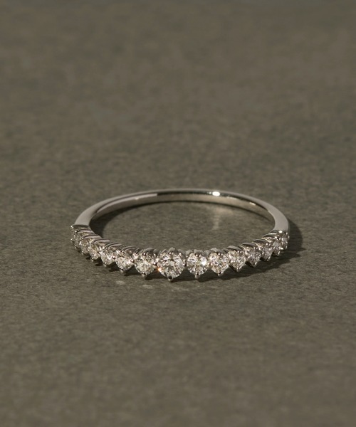 【Pt900】ハーフエタニティダイヤモンドプラチナリング/0.23ct