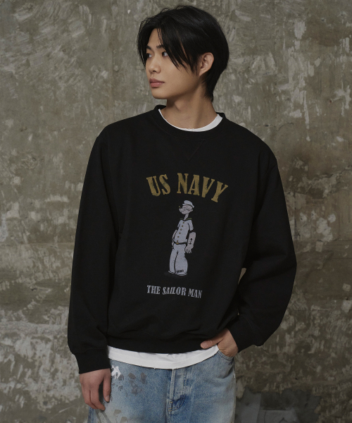 ERER(エルエル)の「Men Vintage Artwork Sweatshirt Black(スウェット・レディース・ブラック・1/2)」の6枚目の写真