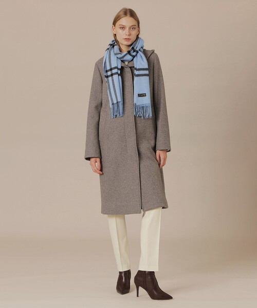 MACKINTOSH LONDON（マッキントッシュ ロンドン）の「【Precious12月号】Wウィンドペンカシミヤストール（マフラー・レディース・ブラック/ブルー系その他2/ホワイト系その他・FREE）」の9枚目の写真