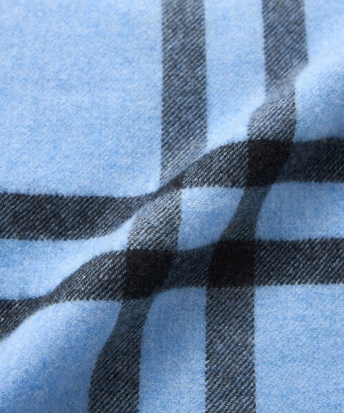 MACKINTOSH LONDON（マッキントッシュ ロンドン）の「【Precious12月号】Wウィンドペンカシミヤストール（マフラー・レディース・ブラック/ブルー系その他2/ホワイト系その他・FREE）」の11枚目の写真