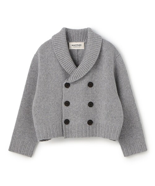 セール】ダブルフェイス ダブルブレストカーディガン（カーディガン