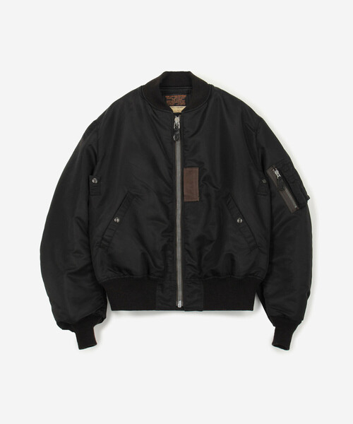 Buzz Rickson's(バズリクソンズ)の「BUZZ RICKSON'S | BLACK MA-1 1st MEN(MA-1・メンズ・ブラック・L/M)」の2枚目の写真