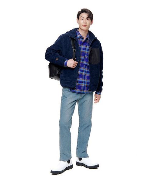 RESPECT(リスペクト)の「リスペクトスリットワイドデニムパンツ(サンドブラシウォッシング)(デニムパンツ・メンズ・その他・LARGE/MEDIUM/SMALL/X-LARGE)」の3枚目の写真