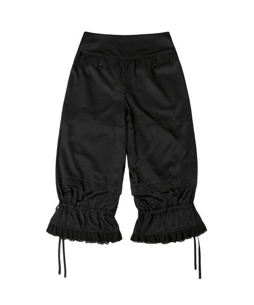 TUOMIO（トゥオミオ）の「RIBBON MIDI PANTS [BLACK]（その他パンツ・レディース・その他・1/2）」の3枚目の写真