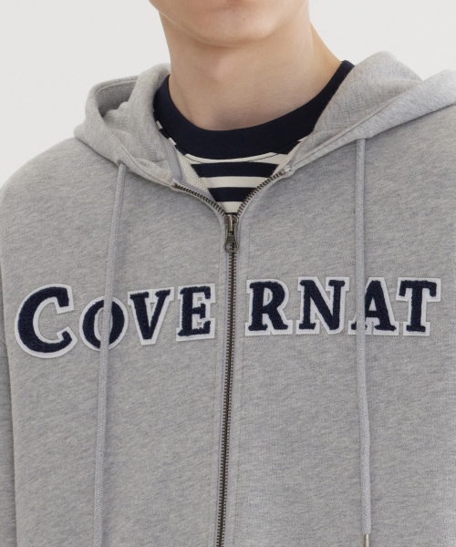 COVERNAT(カバーナット)の「アセンティックロゴフードジップアップメランジェグレー(パーカー・レディース・その他・X-LARGE/XX-LARGE/X-SMALL/SMALL/MEDIUM/LARGE)」の7枚目の写真