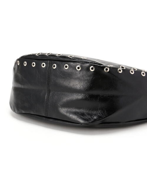 SIS(エスアイエス)の「SIS/エスアイエス/Eyelet Shoulder Bag(ショルダーバッグ・レディース・ブラック・F)」の8枚目の写真