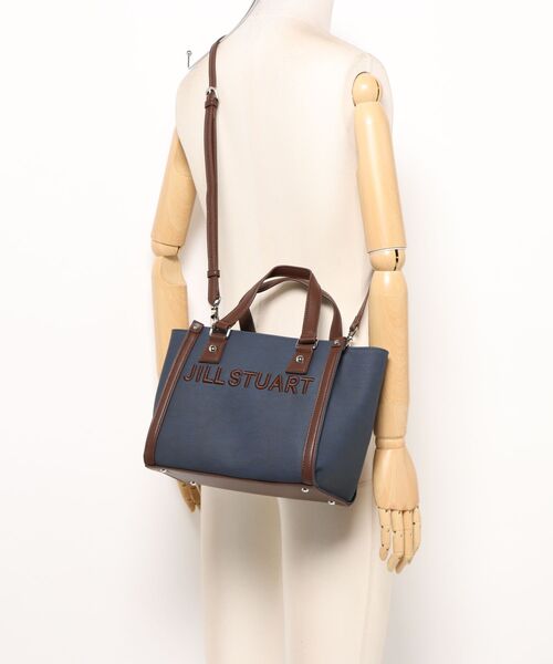 JILL STUART（ジルスチュアート）の「JILL STUART(ジル スチュアート)　パネルデニム　2WAYトート（トートバッグ・レディース・サックスブルー/ネイビー/ピンク・FREE）」の7枚目の写真