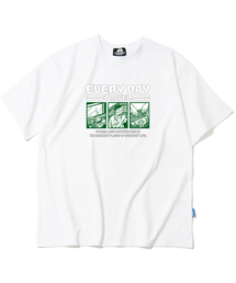 EVERYDAY CARTTON グラフィックTシャツ - ホワイト