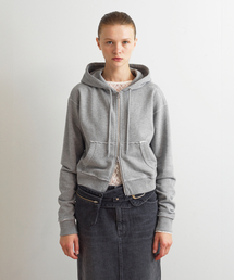 AOPT（アオプト）の「RAW CUT HOODIE ZIP-UP - GRAY（パーカー）」
