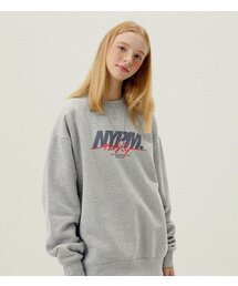 NP STUDIO（エヌピースタジオ）の「レタリングロゴスウェットシャツメランジ（スウェット）」
