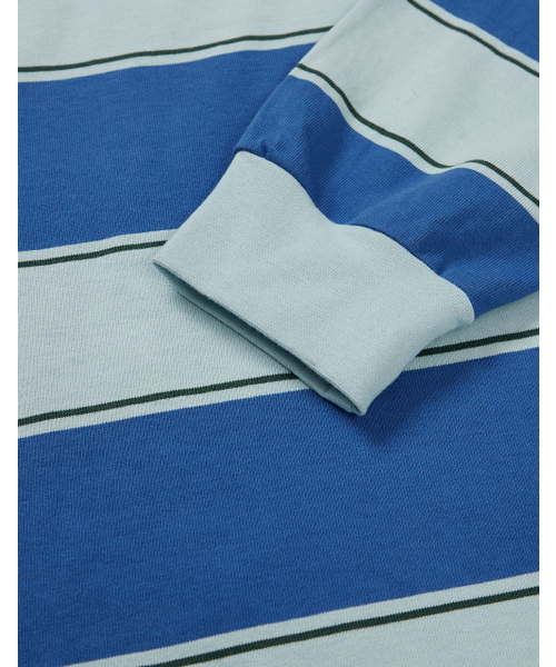 MMLG（エムエムエルジー）の「[Mmlg] PLAY RUGBY LSV-T (BLUE)（ポロシャツ・レディース・その他・LARGE/X-LARGE/SMALL/MEDIUM）」の2枚目の写真