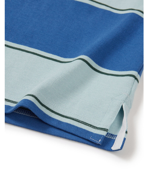 MMLG（エムエムエルジー）の「[Mmlg] PLAY RUGBY LSV-T (BLUE)（ポロシャツ・レディース・その他・LARGE/X-LARGE/SMALL/MEDIUM）」の3枚目の写真