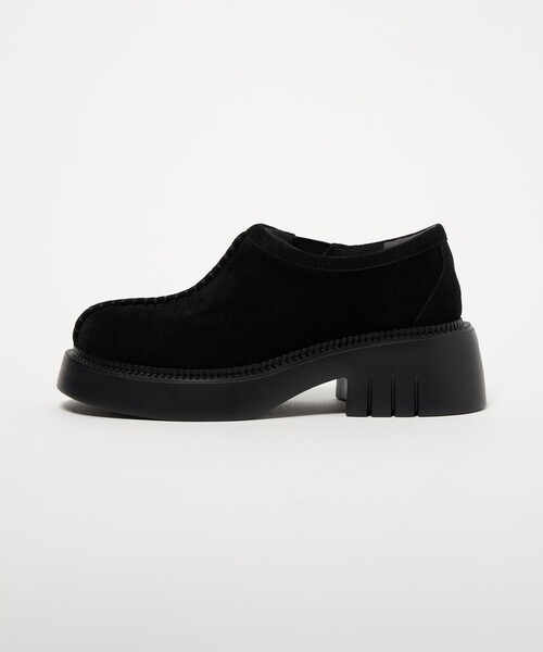 SY UNITED ARROWS(シーユナイテッドアローズ)の「<SY> ラウンド スリッポン SU フラット55↑(スリッポン・レディース・ブラック/ダークブラウン・24.5cm/25cm/23.5cm/22.5cm/23cm/24cm)」の2枚目の写真