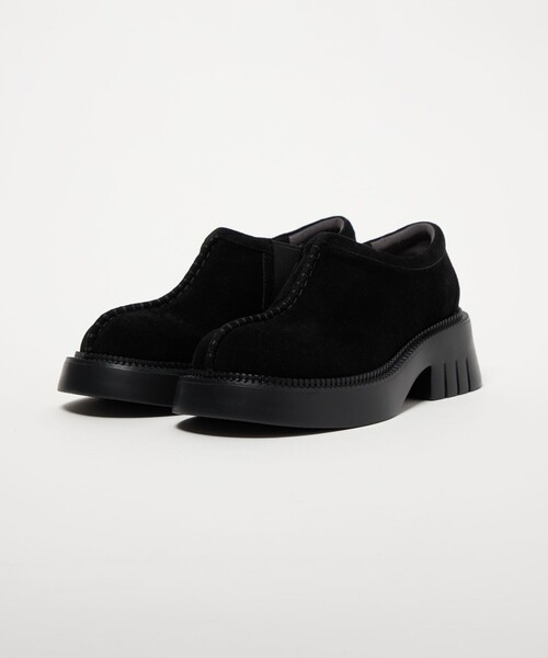 SY UNITED ARROWS(シーユナイテッドアローズ)の「<SY> ラウンド スリッポン SU フラット55↑(スリッポン・レディース・ブラック/ダークブラウン・24.5cm/25cm/23.5cm/22.5cm/23cm/24cm)」の3枚目の写真