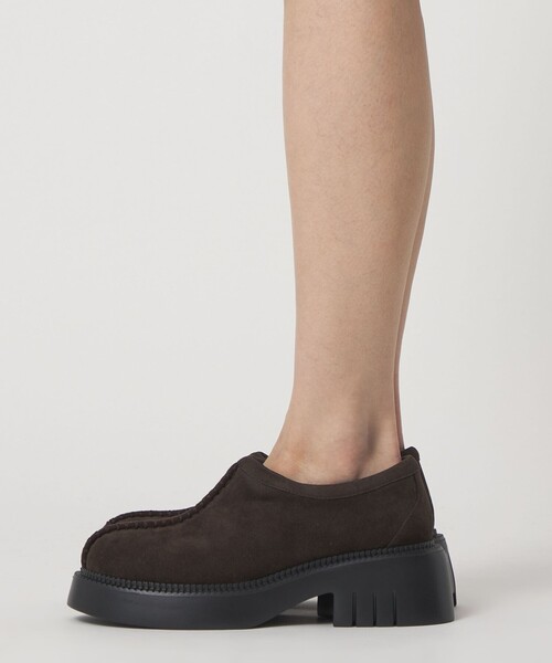 SY UNITED ARROWS(シーユナイテッドアローズ)の「<SY> ラウンド スリッポン SU フラット55↑(スリッポン・レディース・ブラック/ダークブラウン・24.5cm/25cm/23.5cm/22.5cm/23cm/24cm)」の8枚目の写真