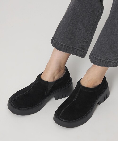 SY UNITED ARROWS(シーユナイテッドアローズ)の「<SY> ラウンド スリッポン SU フラット55↑(スリッポン・レディース・ブラック/ダークブラウン・24.5cm/25cm/23.5cm/22.5cm/23cm/24cm)」の9枚目の写真