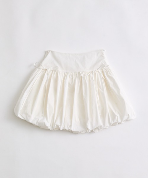 OLIVE des OLIVE（オリーブデオリーブ）の「ダブルリボンバルーンスカート（スカート・レディース・ブラウン/オフホワイト・FREE）」の14枚目の写真