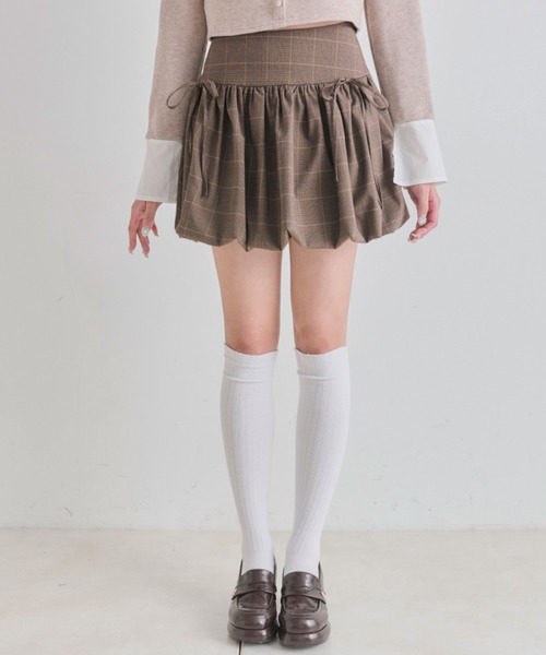 OLIVE des OLIVE（オリーブデオリーブ）の「ダブルリボンバルーンスカート（スカート・レディース・ブラウン/オフホワイト・FREE）」の20枚目の写真