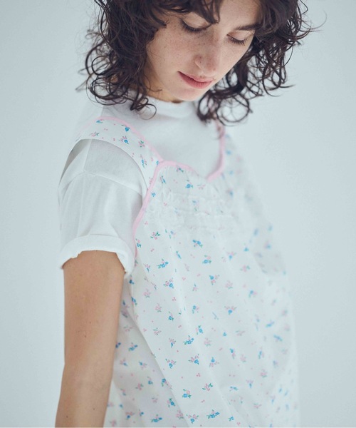 SEA(シー)の「フローラル スモックドレス(ワンピース・レディース・ピンク/ホワイト/チャコールグレー・ONE SIZE)」の9枚目の写真