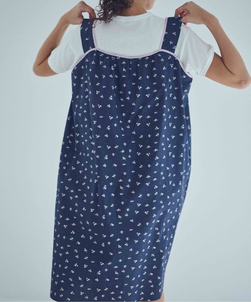 SEA(シー)の「フローラル スモックドレス(ワンピース・レディース・ピンク/ホワイト/チャコールグレー・ONE SIZE)」の11枚目の写真
