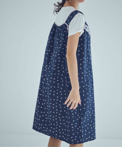 SEA(シー)の「フローラル スモックドレス(ワンピース・レディース・ピンク/ホワイト/チャコールグレー・ONE SIZE)」の12枚目の写真