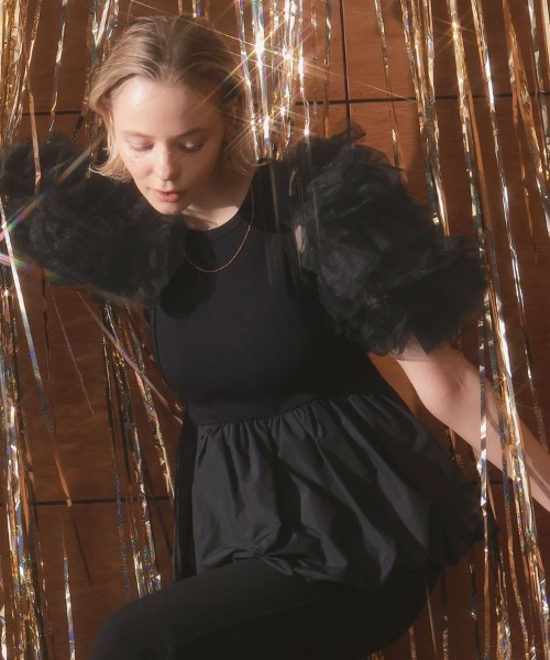 DONOBAN（ドノバン）の「【ANDRESD】mixing frills bolero 結婚式 パーティードレス オケージョンドレス お呼ばれ 二次会 成人式 同窓会（その他トップス・レディース・アイボリー/チャコール/ブラック・M）」の20枚目の写真