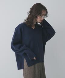 SENSE OF PLACE by URBAN RESEARCH | 『洗濯可』サイドスリットVネックニット(ニット/セーター)