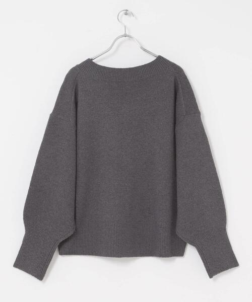 SENSE OF PLACE by URBAN RESEARCH（センスオブプレイスバイアーバンリサーチ）の「『洗濯可』サイドスリットVネックニット（ニット/セーター・レディース・ネイビー/チャコールグレー/アイボリー/ミント・ONE）」の16枚目の写真