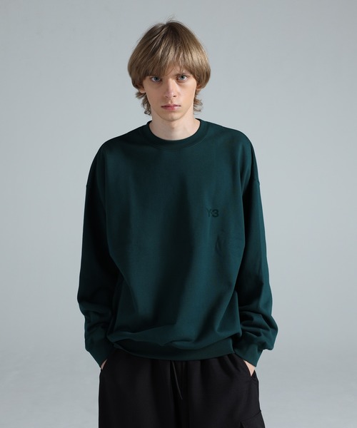 Y-3（ワイスリー）の「Y-3 BRUSHED TERRY CREW SWEAT（スウェット・メンズ・グリーン系その他・X-LARGE/LARGE/MEDIUM/SMALL/X-SMALL/XX-SMALL）」の8枚目の写真