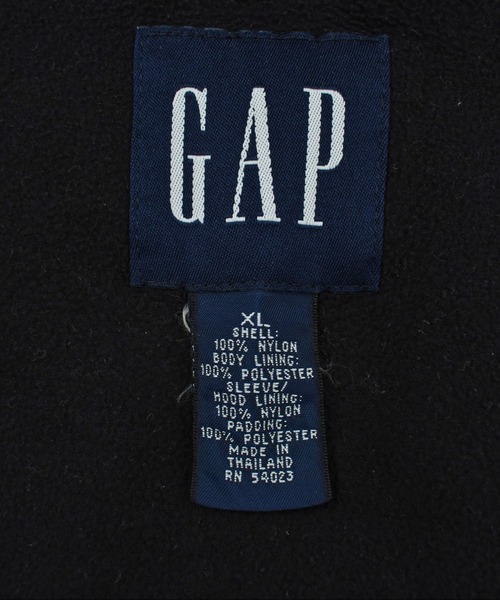 GAP（ギャップ）の「【USED】90’s GAP オールドタグ 中綿入り ナイロンジャケット（ナイロンジャケット・メンズ・ネイビー・X-LARGE）」の5枚目の写真