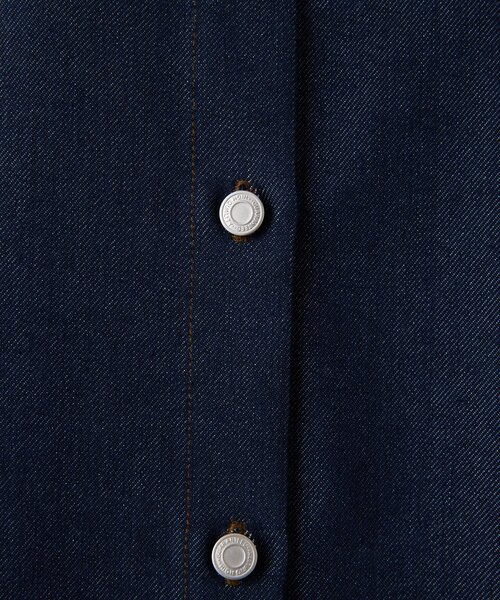 ear PAPILLONNER(イアパピヨネ)の「デニムリボンシャツ【SUM1 STYLE】(シャツ/ブラウス・レディース・インディゴブルー・FREE)」の9枚目の写真