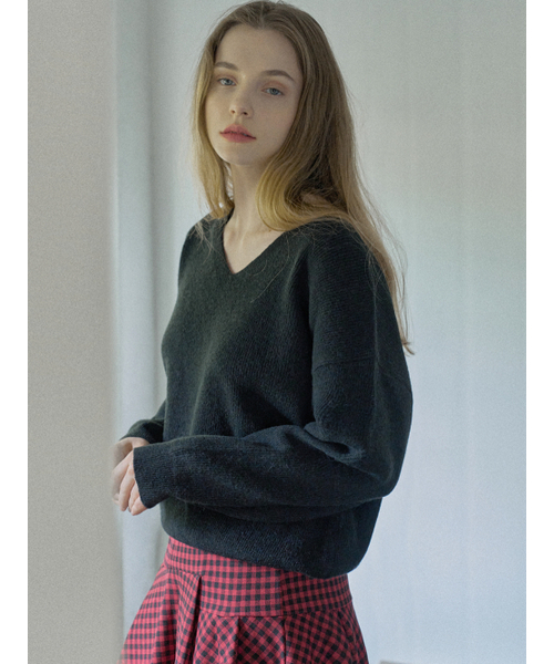 AVANT-G(アバン)の「Unbalanced Check Skirt - RED(スカート・レディース・ベージュ/レッド・FREE)」の7枚目の写真