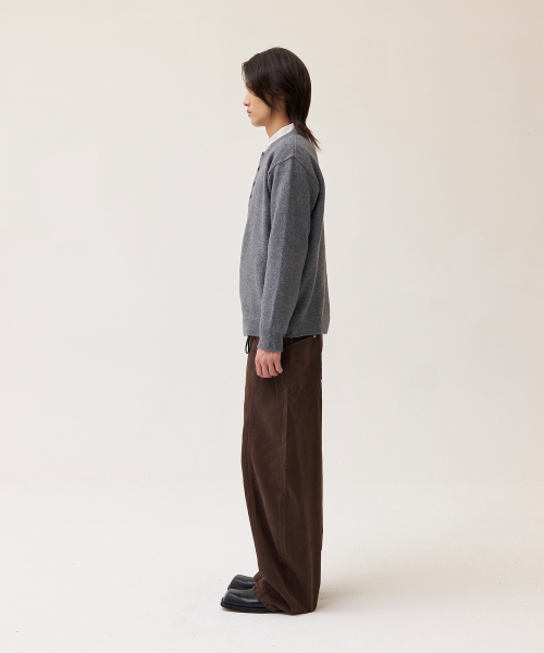 AKECII(アケシ)の「マルク ヘンリーネック ニット_メランジグレー(ニット/セーター・メンズ・その他・ONE SIZE)」の6枚目の写真