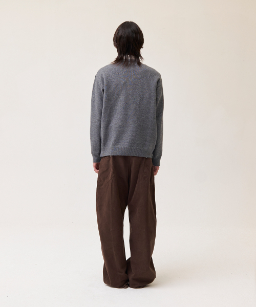 AKECII(アケシ)の「マルク ヘンリーネック ニット_メランジグレー(ニット/セーター・メンズ・その他・ONE SIZE)」の7枚目の写真