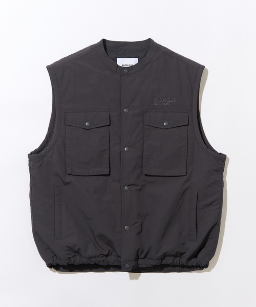 MAISON CLUB(メゾンクラブ)の「【MAISON CLUB】Tech Light Padding Vest / テックライト中綿ベスト ダウンベスト ハンティングベスト ファティーグベスト KKP(ダウンベスト・メンズ・ブラウン/ブラック/グレー・L/M)」の18枚目の写真
