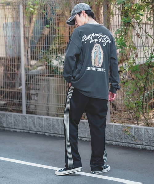 En serio TOKYO(エンソリオトーキョー)の「ラインジャージトラックパンツ(その他パンツ・メンズ・ネイビー/ラベンダー/ストライプ/ダークブラウン/ホワイト/グレー/ブラック・SMALL/MEDIUM/LARGE)」の12枚目の写真