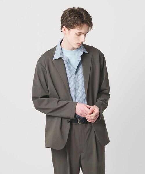 Aer(エアー)の「<Aer x BEAUTY&YOUTH>バーサティリティ ジャケット 撥水 ストレッチ(テーラードジャケット・メンズ・ブラック/オリーブ・S/M/L)」の17枚目の写真