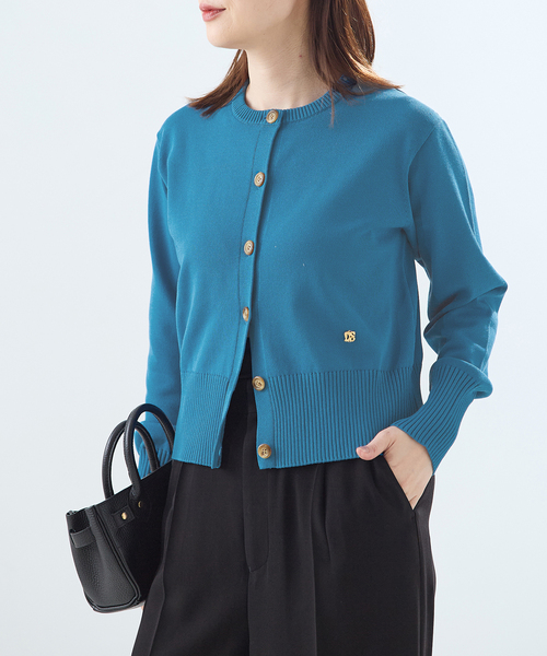 journal standard L'essage(ジャーナルスタンダードレサージュ)の「CORNU チャームカーディガン(カーディガン/ボレロ・レディース・ブルー/ブラウン/ネイビー・FREE)」の1枚目の写真