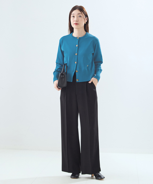 journal standard L'essage(ジャーナルスタンダードレサージュ)の「CORNU チャームカーディガン(カーディガン/ボレロ・レディース・ブルー/ブラウン/ネイビー・FREE)」の8枚目の写真