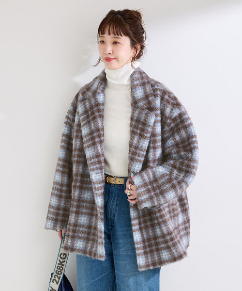 セール】シャギーピーコート（その他アウター）｜B.C STOCK（ベーセー