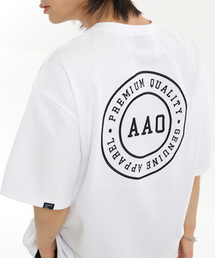 AGOD（エージーオーディー）の「サークルAAOロゴ半袖Tシャツ[ホワイト]（Tシャツ/カットソー）」